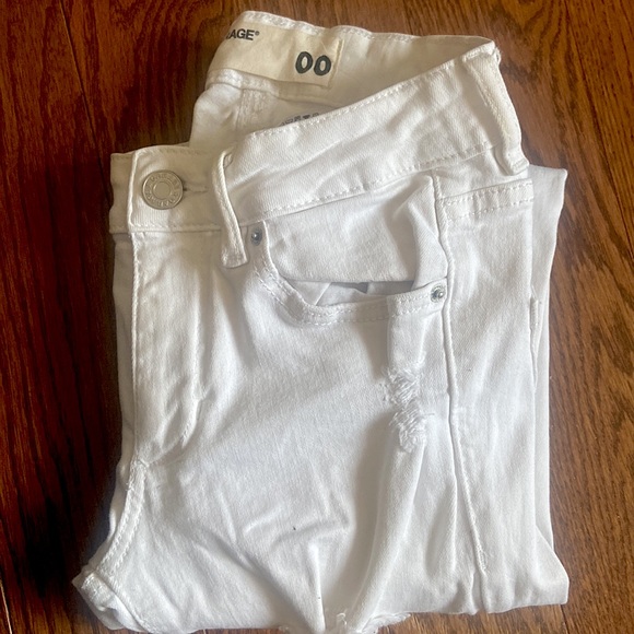 White Ripped Distressed Skinny Jean - Picture 3 of 3